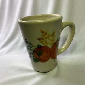 Vintage Harvest Mug, Hand Painted, Emerson Creek Pottery